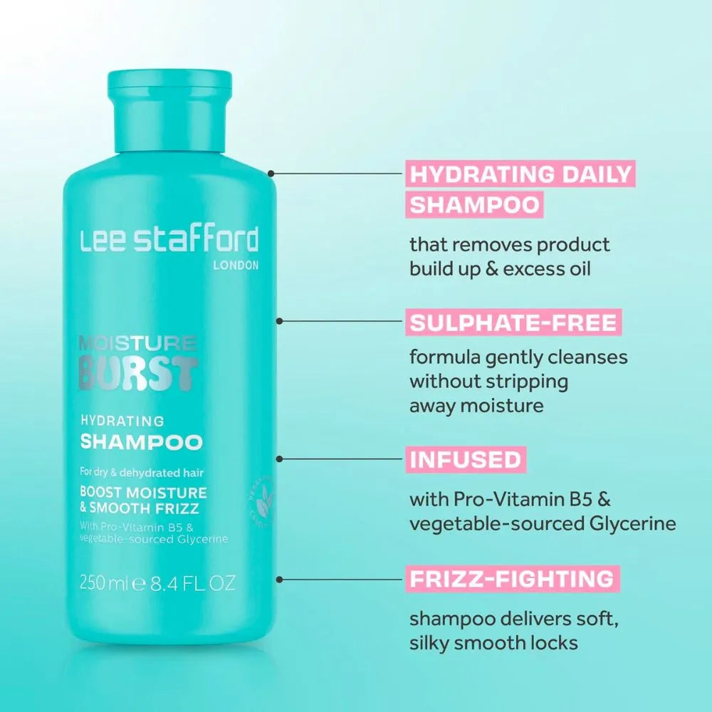 Lee Stafford Moisture Burst Hydrating Shampoo – 250ml