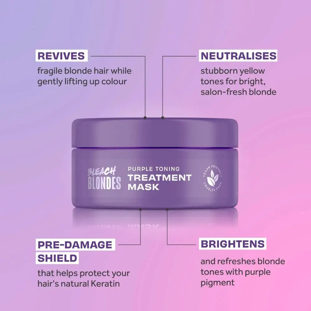 Lee Stafford Bleach Blondes Purple Toning Treatment Mask – 200ml