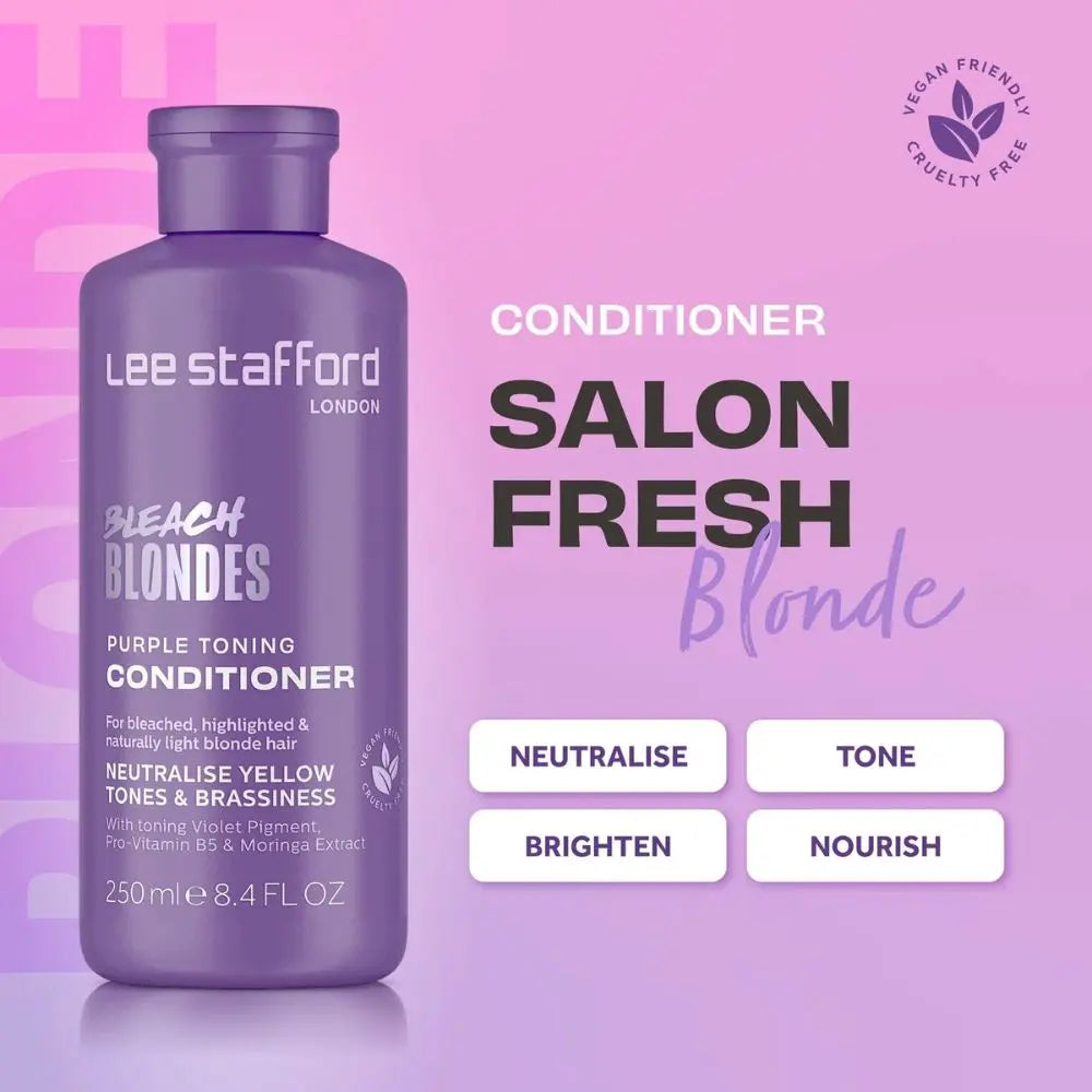 Lee Stafford Bleach Blondes Purple Toning Conditioner – 250ml