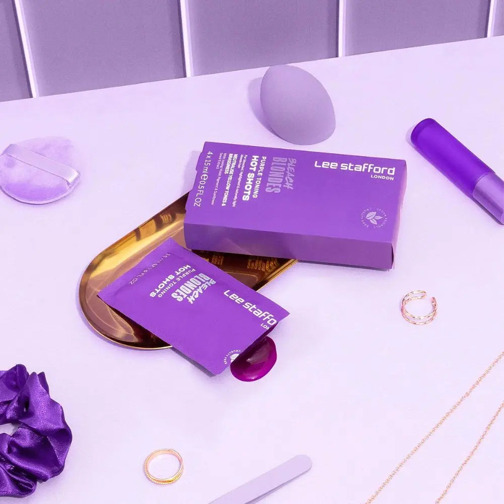 Lee Stafford Bleach Blondes Purple Toning Hot Shot – 4x15ml