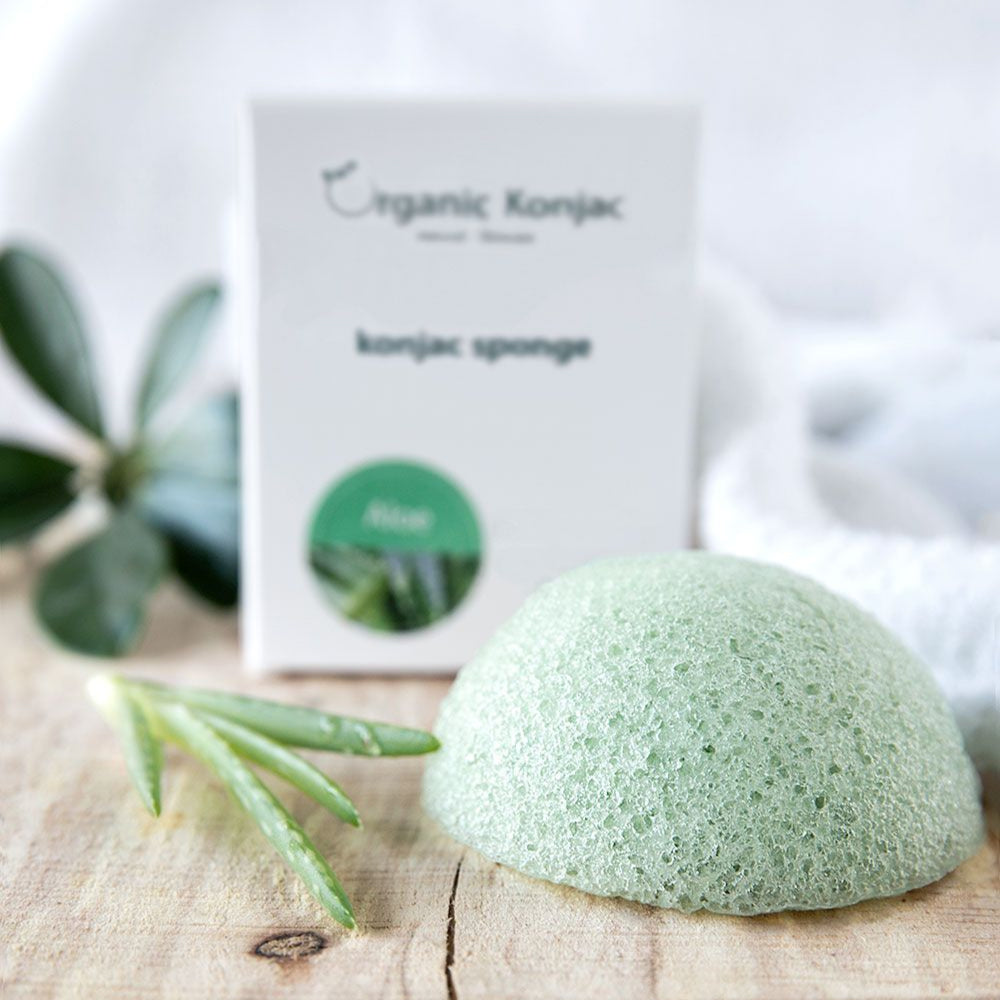 Organic Konjac Svamp Aloe Vera – Tør hud