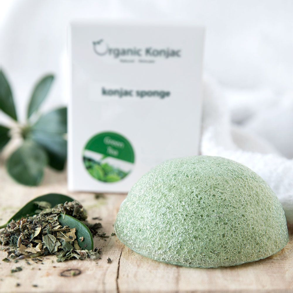 Organic Konjac Svamp Green Tea – Alle hudtyper samt antiage