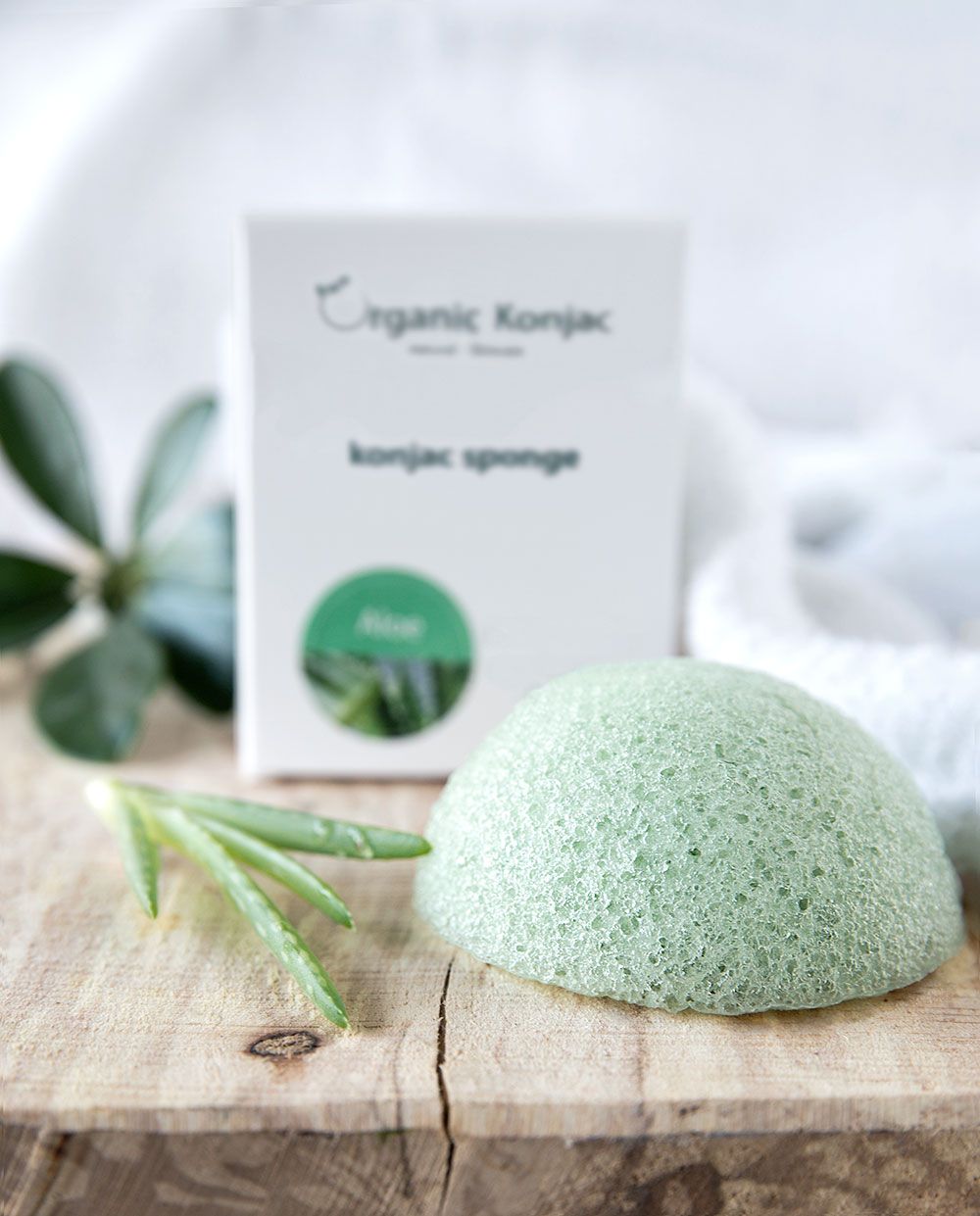 Organic Konjac Svamp Aloe Vera – Tør hud